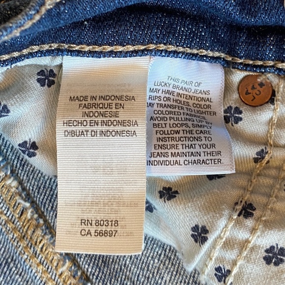 Lucky Brand Easy Rider Crop Jeans - Size 2/26 - Picture 6 of 7